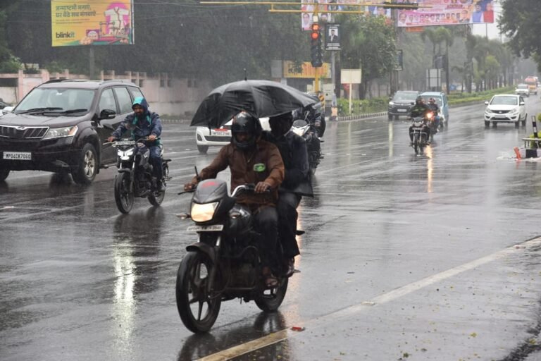मध्य प्रदेश बारिश अमरकंटक में डेढ़ इंच पानी गिरा