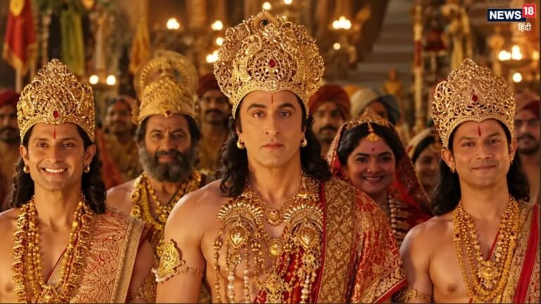 राष्ट्रपति भवन में रामायण की विशेष स्क्रीनिंग का दृश्य