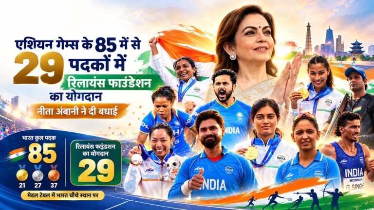 रिलायंस फाउंडेशन के खिलाड़ियों का एशियन गेम्स में प्रदर्शन