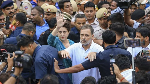 राहुल गांधी सुप्रीम कोर्ट मार्च विरोध प्रदर्शन