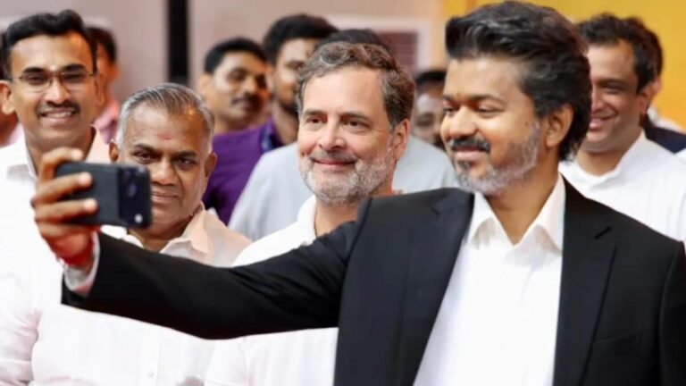 तमिलनाडु में टीवीके इंडिया गठबंधन में शामिल होने का विरोध प्रदर्शन